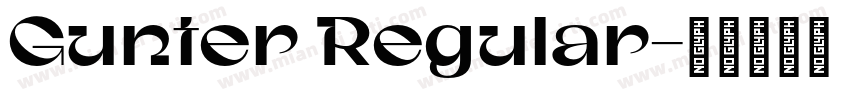 Gunter Regular字体转换